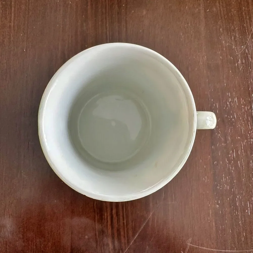 Anitque Shaving Mug Early 1900's Floral Arrangement Design